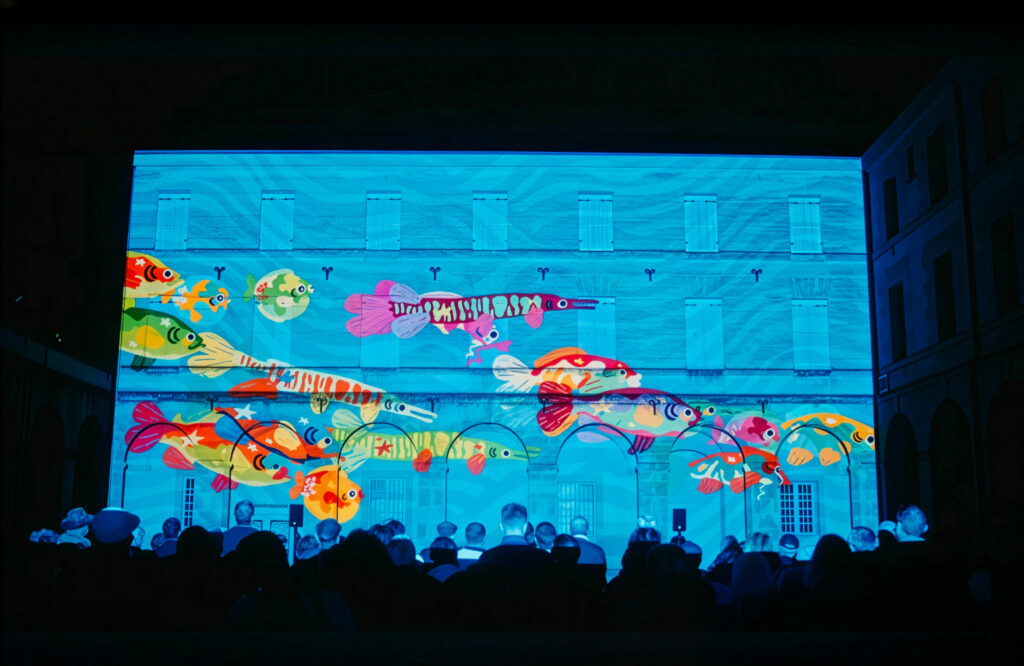 projection coeur de ville sur l'agora